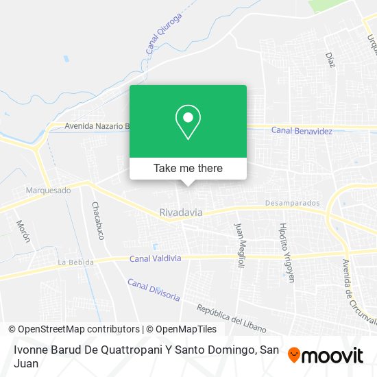 Ivonne Barud De Quattropani Y Santo Domingo map