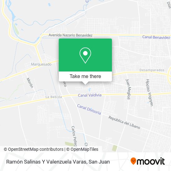 Ramón Salinas Y Valenzuela Varas map