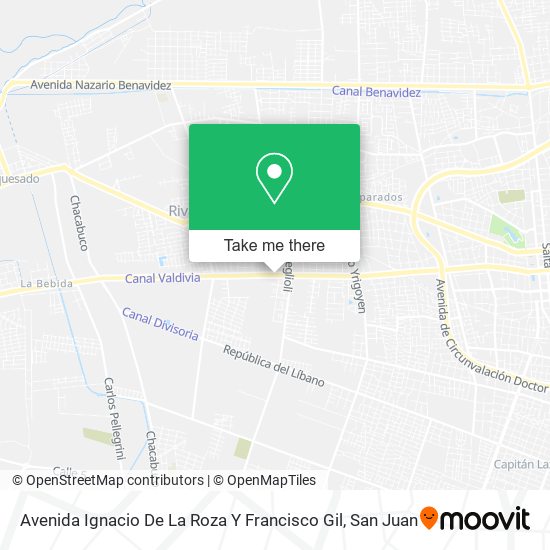 Avenida Ignacio De La Roza Y Francisco Gil map