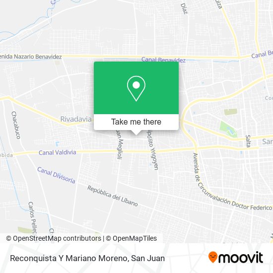 Reconquista Y Mariano Moreno map