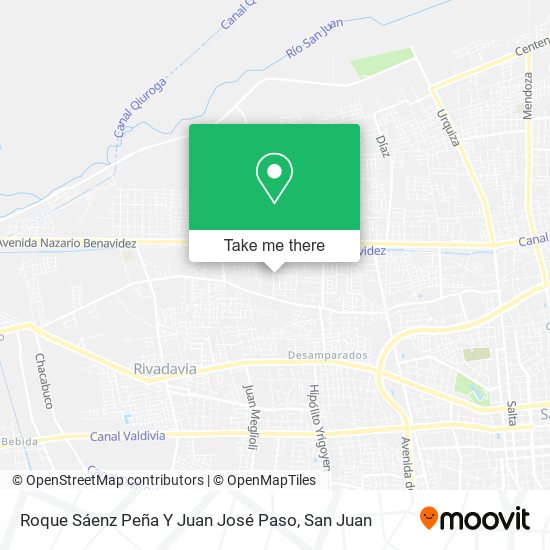 Mapa de Roque Sáenz Peña Y Juan José Paso