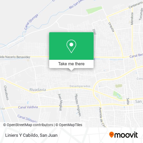 Mapa de Liniers Y Cabildo