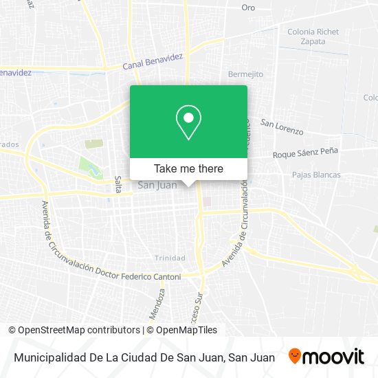 Mapa de Municipalidad De La Ciudad De San Juan