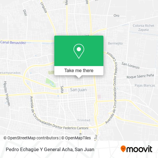 Pedro Echagüe Y General Acha map
