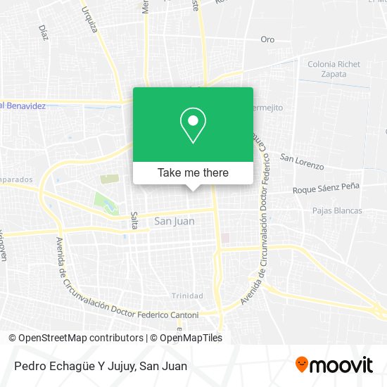 Pedro Echagüe Y Jujuy map