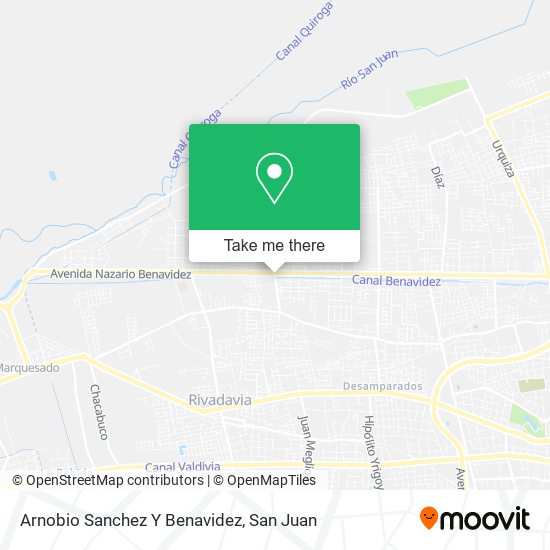 Mapa de Arnobio Sanchez Y Benavidez