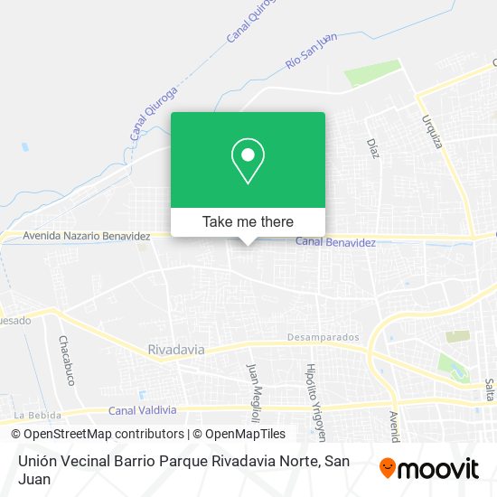 Unión Vecinal Barrio Parque Rivadavia Norte map