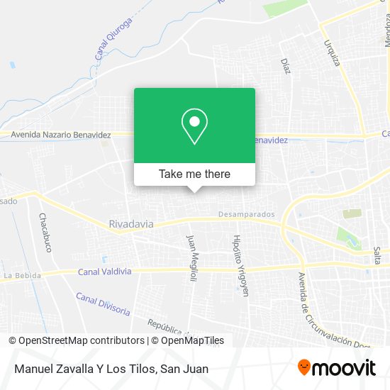Manuel Zavalla Y Los Tilos map