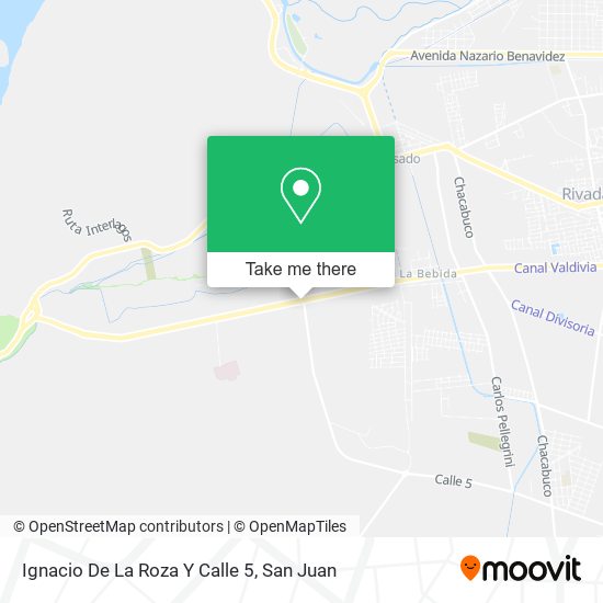 Ignacio De La Roza Y Calle 5 map