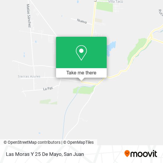 Las Moras Y 25 De Mayo map