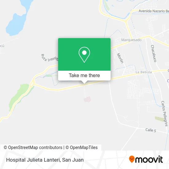 Hospital Julieta Lanteri map