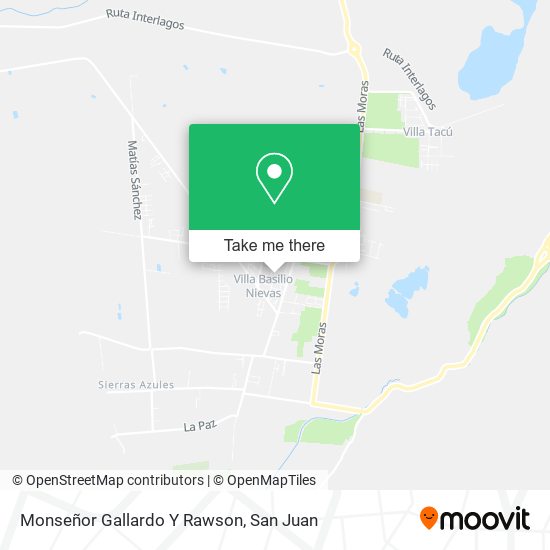 Monseñor Gallardo Y Rawson map