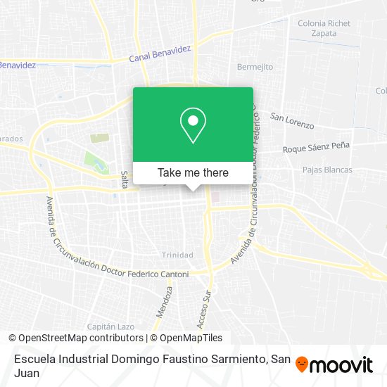 Escuela Industrial Domingo Faustino Sarmiento map