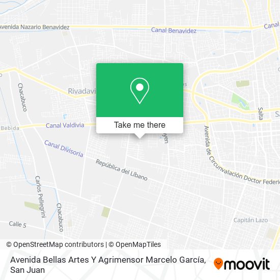 Avenida Bellas Artes Y Agrimensor Marcelo García map