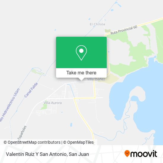 Mapa de Valentín Ruiz Y San Antonio