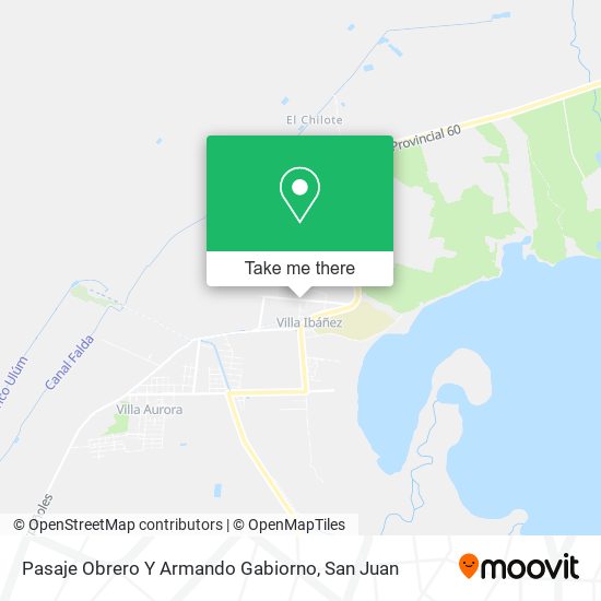 Pasaje Obrero Y Armando Gabiorno map
