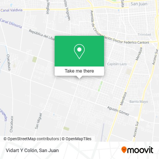 Mapa de Vidart Y Colón