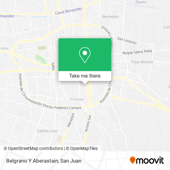 Belgrano Y Aberastain map