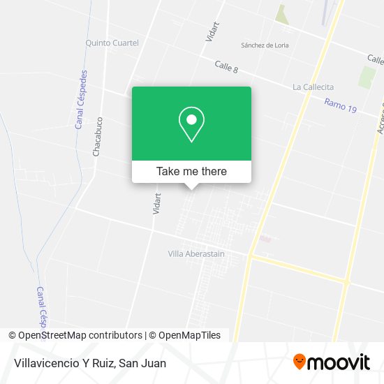 Villavicencio Y Ruiz map