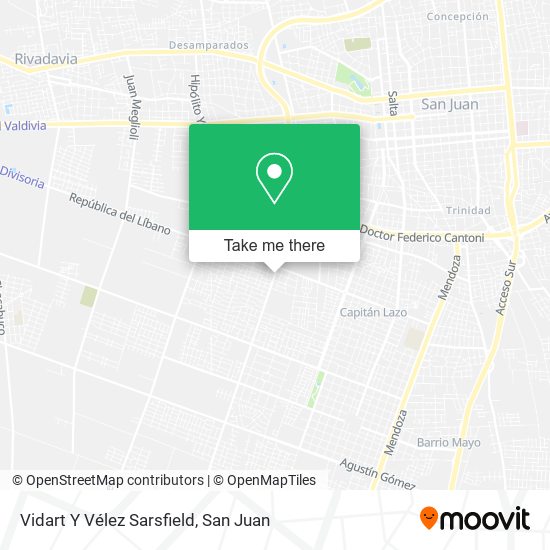 Mapa de Vidart Y Vélez Sarsfield