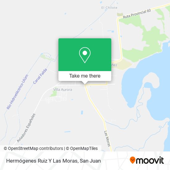 Mapa de Hermógenes Ruiz Y Las Moras