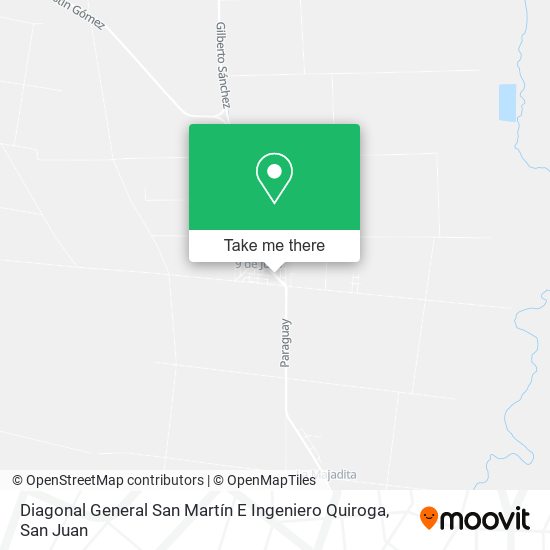 Mapa de Diagonal General San Martín E Ingeniero Quiroga