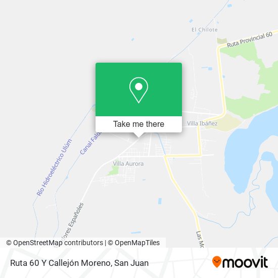 Ruta 60 Y Callejón Moreno map