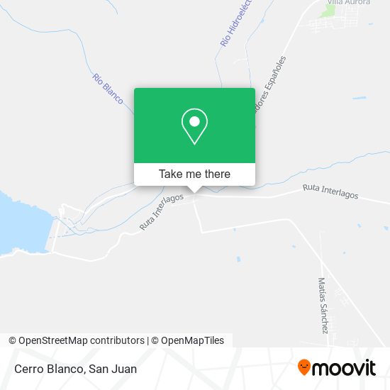 Cerro Blanco map