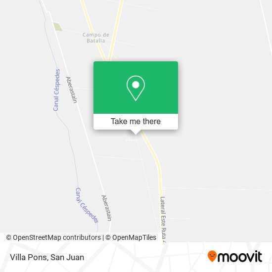 Villa Pons map