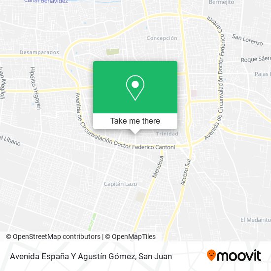 Avenida España Y Agustín Gómez map