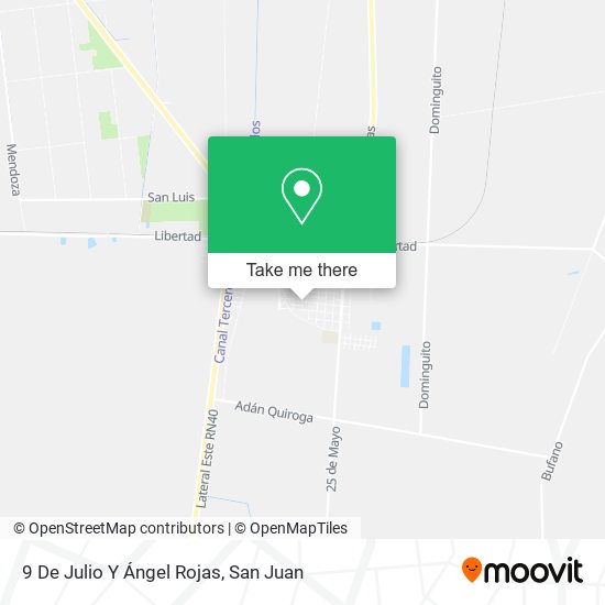 9 De Julio Y Ángel Rojas map