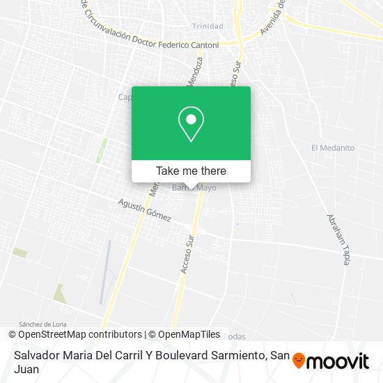 Salvador Maria Del Carril Y Boulevard Sarmiento map