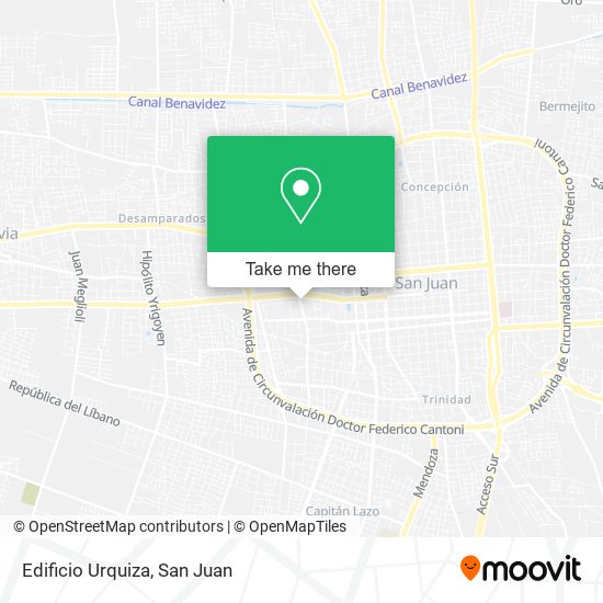 Edificio Urquiza map