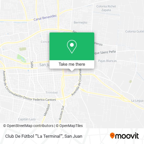 Mapa de Club De Fútbol ""La Terminal""
