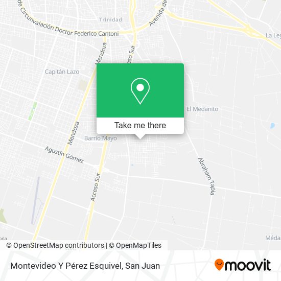 Montevideo Y Pérez Esquivel map