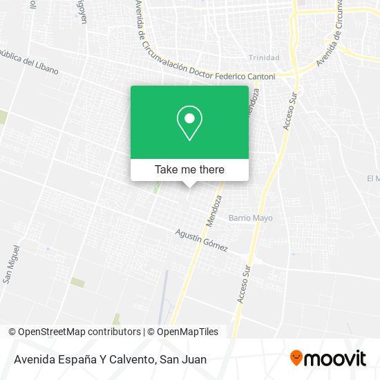 Mapa de Avenida España Y Calvento