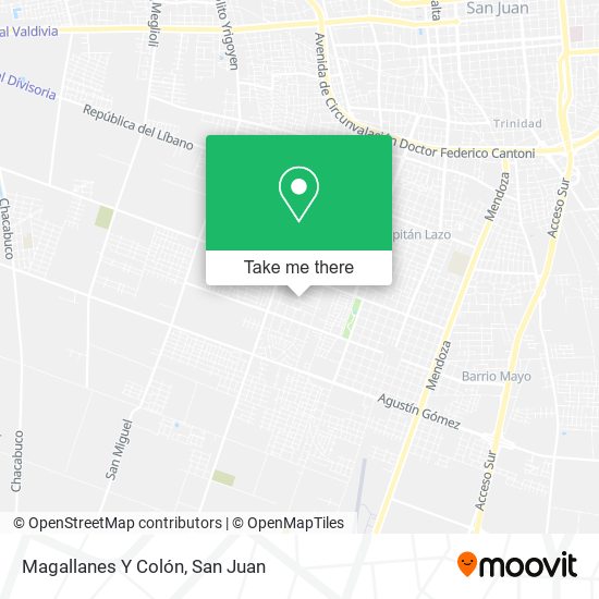 Magallanes Y Colón map
