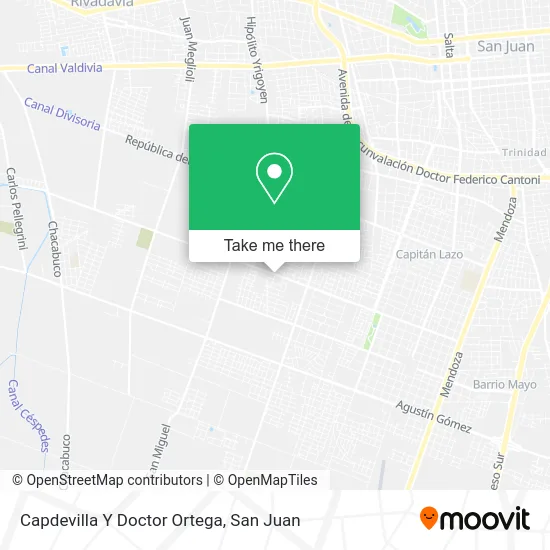Capdevilla Y Doctor Ortega map