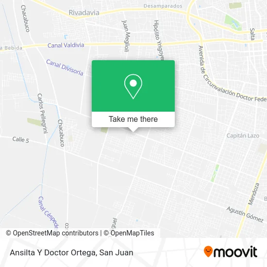 Ansilta Y Doctor Ortega map