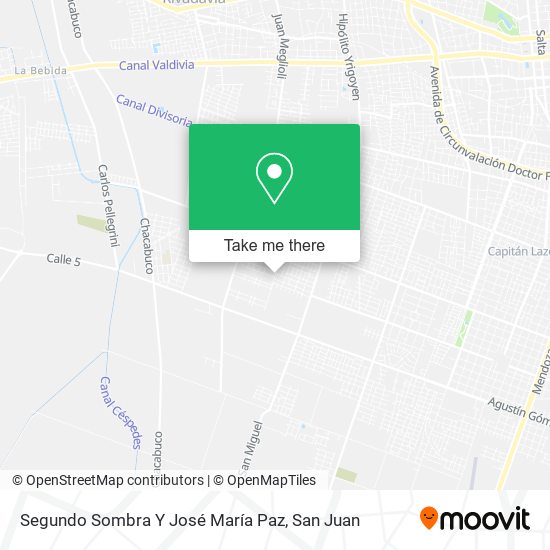 Segundo Sombra Y José María Paz map