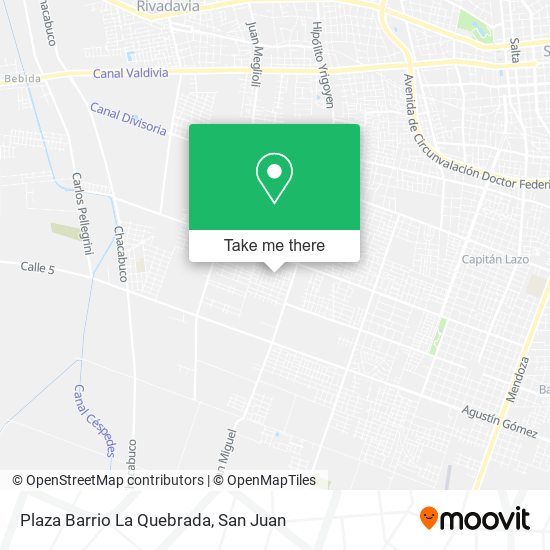 Plaza Barrio La Quebrada map