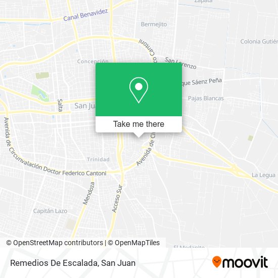 Mapa de Remedios De Escalada