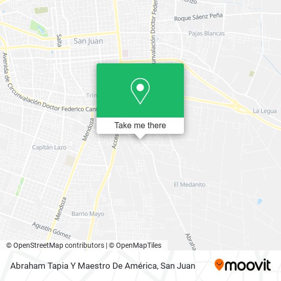 Abraham Tapia Y Maestro De América map