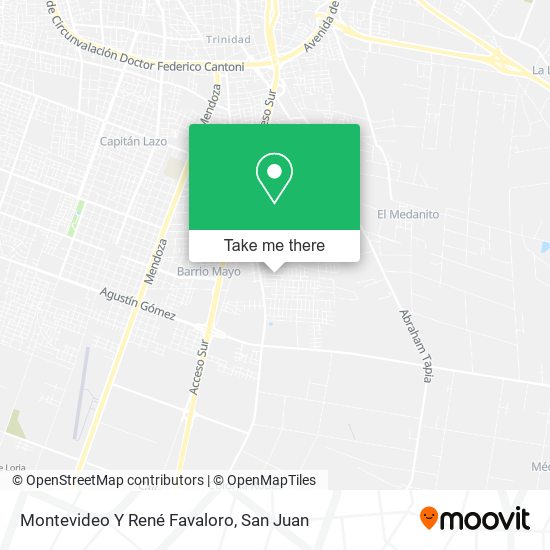 Mapa de Montevideo Y René Favaloro