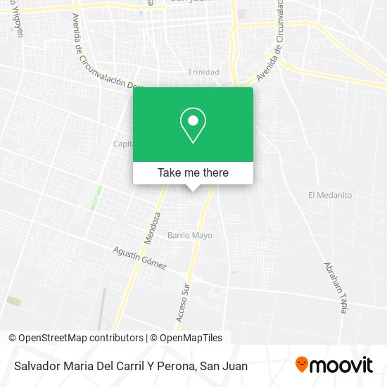 Mapa de Salvador Maria Del Carril Y Perona