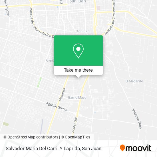 Mapa de Salvador Maria Del Carril Y Laprida
