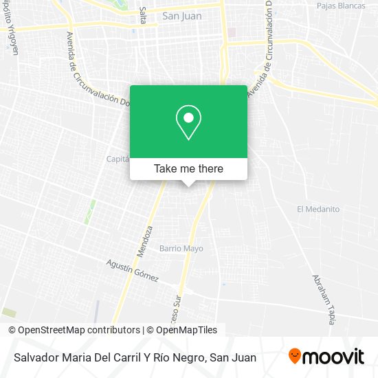 Salvador Maria Del Carril Y Río Negro map