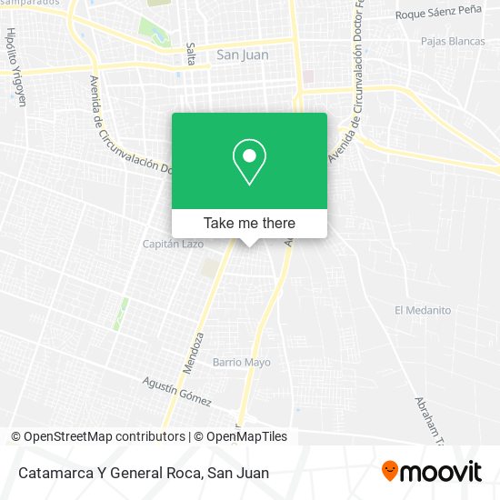 Mapa de Catamarca Y General Roca
