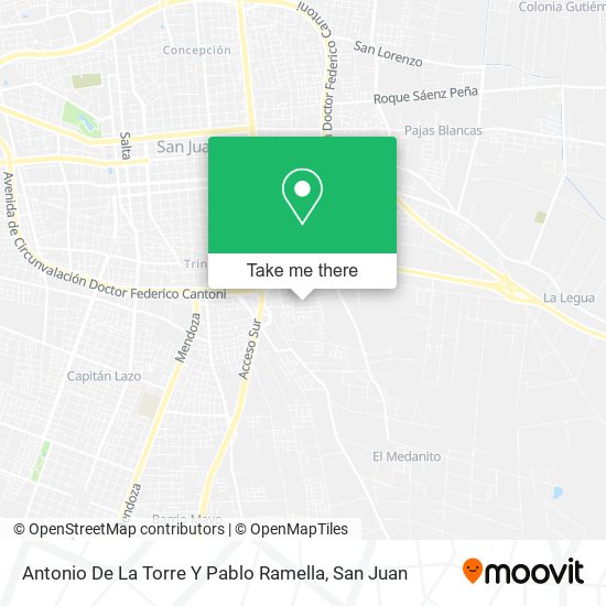 Antonio De La Torre Y Pablo Ramella map