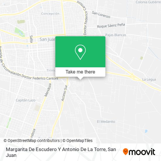 Margarita De Escudero Y Antonio De La Torre map